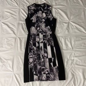 Black & white , formal/office wear, black & white flower details, fits nice
